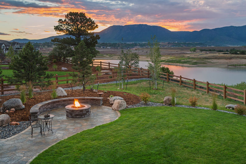 Landscaped lakeside home for sale