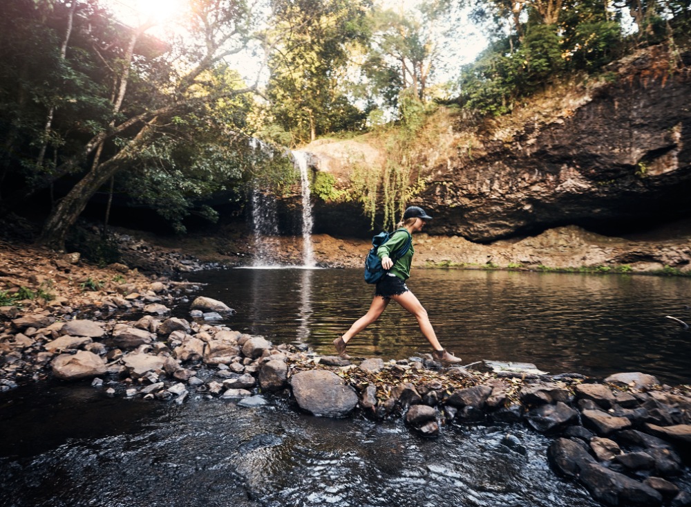 Just A Few More Steps To The Waterfall